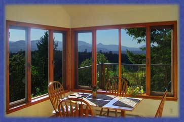 Dining room view at Cufra Cottage